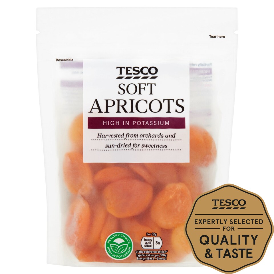 Tesco Soft Apricots 250G Tesco Groceries