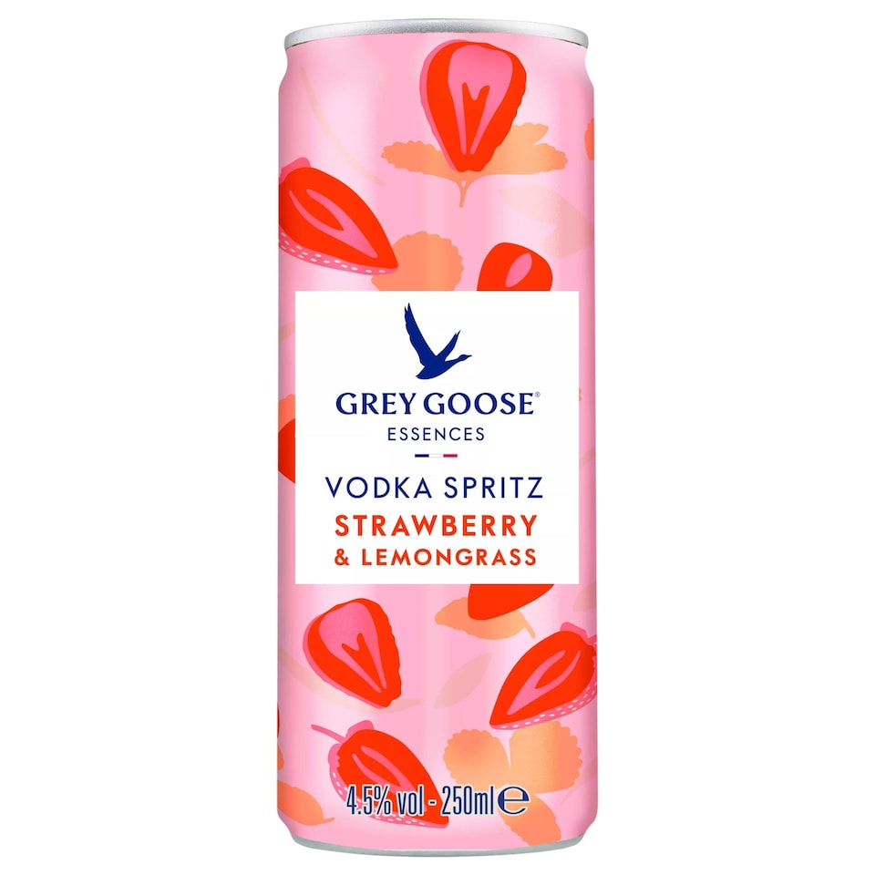 image 1 of Grey Goose Essences Strawberry Lemongrass Vodka Spritz 250Ml