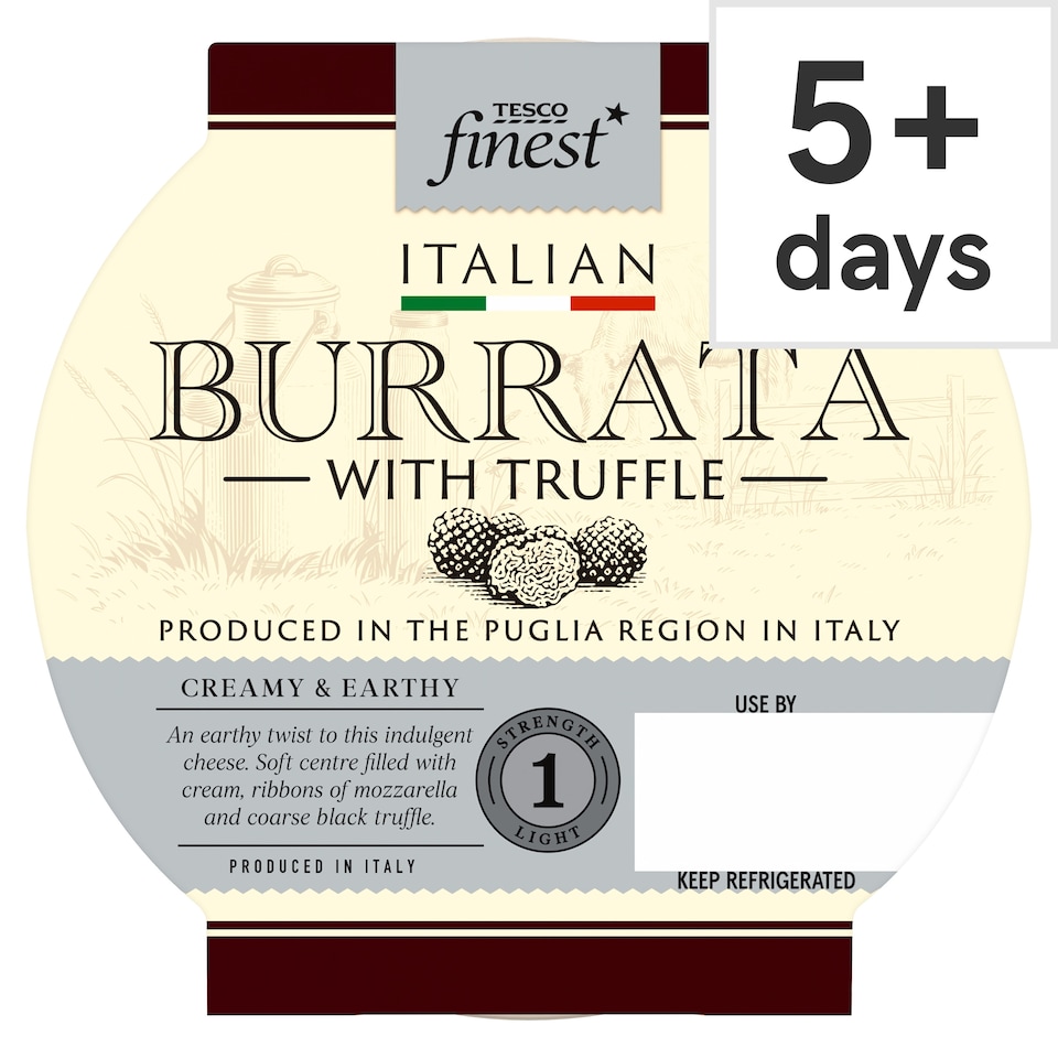 Tesco Finest Italian Burrata with Truffle 225G