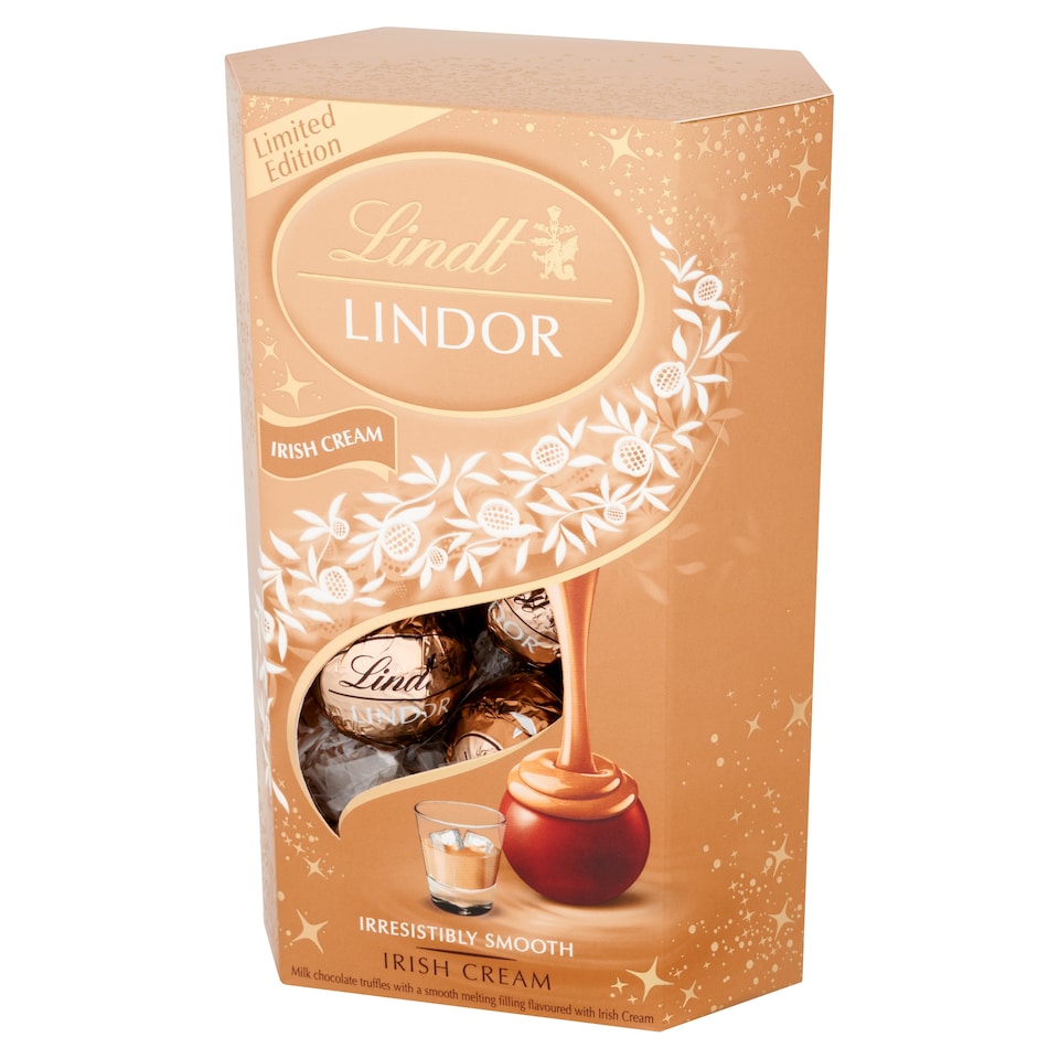 image 1 of Lindt Lindor Irish Cream Milk Chocolate Truffles 200G
