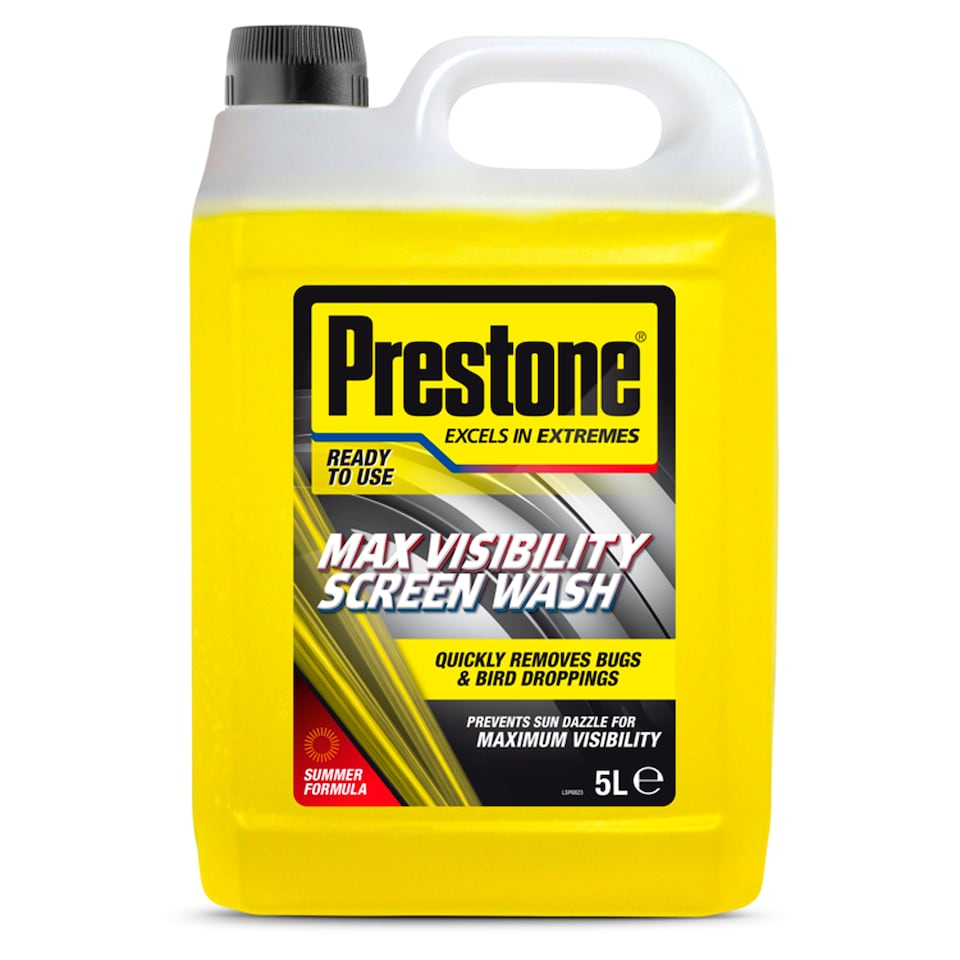 Prestone Ready to Use Summer Screen Wash 5 Litres