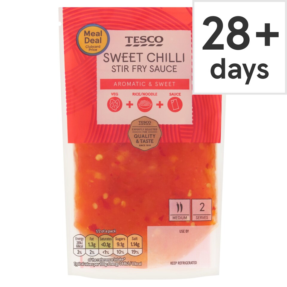 Tesco Sweet Chilli Stir Fry Sauce 165g Tesco Groceries