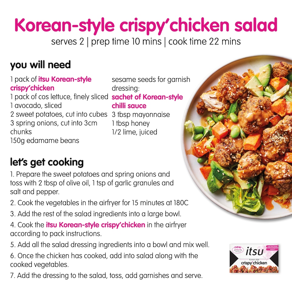 image 1 of itsu Korean style crispy chicken 340g