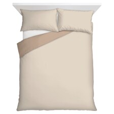 F&F Home Bedding Natural Brushed Duvet Set Super King
