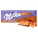 Obrázek 1 pro produkt Milka Peanut Caramel mléčná čokoláda z alpského mléka s arašídovou náplní a karamelem 276 g