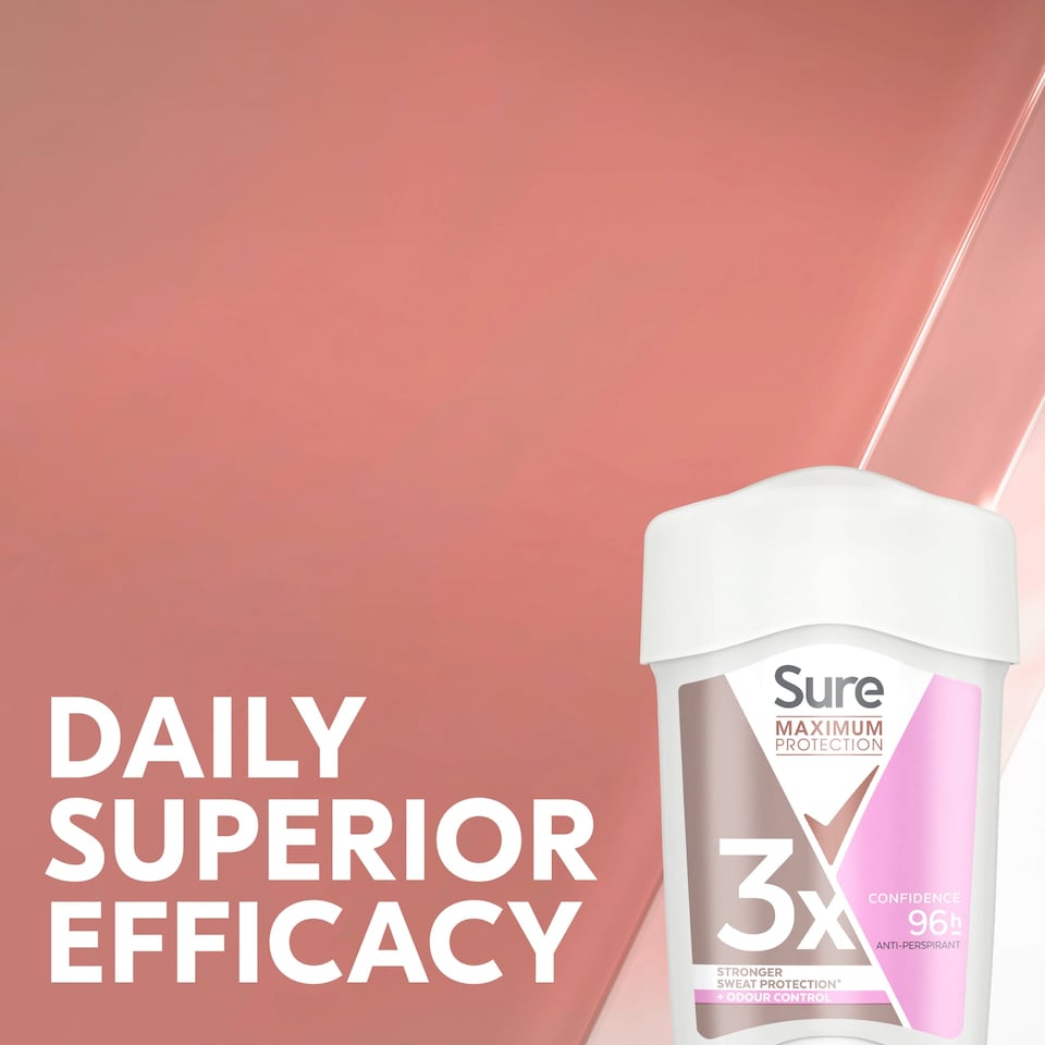 image 1 of Sure Women Confidence 96h Maximum Protection Antiperspirant Deodorant Cream 45ml