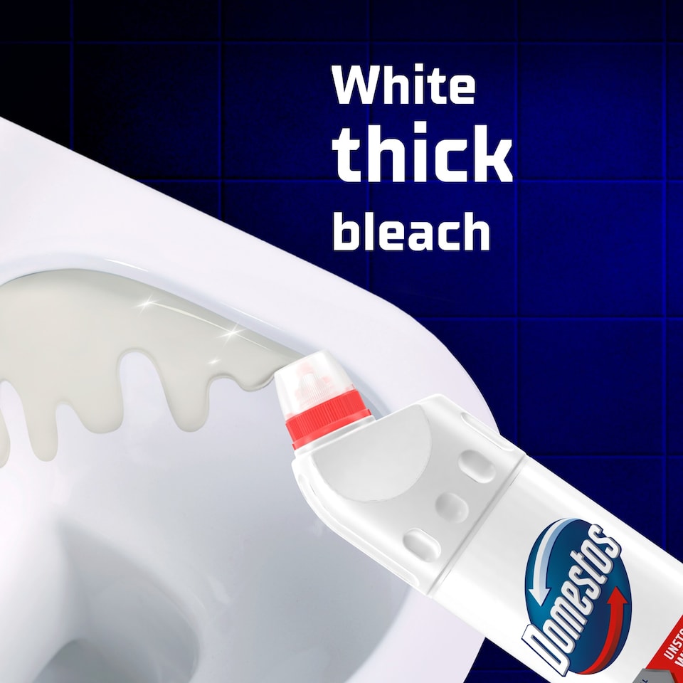 image 1 of Domestos Bleach White & Sparkle Toilet Cleaner 750ml