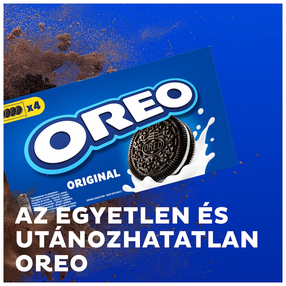 image 1 of OREO Original Vanilla Sandwich Cookies suitable for vegetarians 16 cookies 176 g