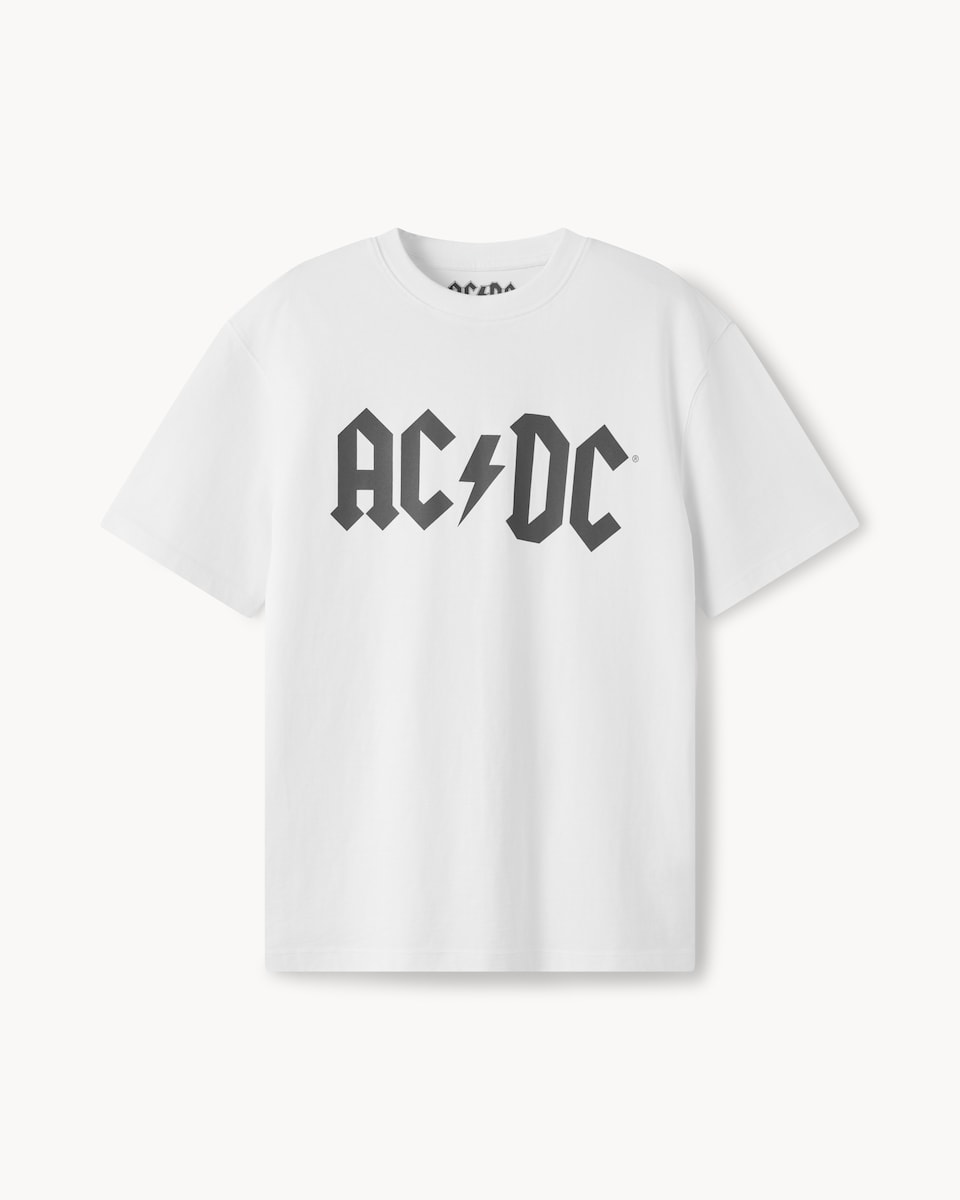 image 1 of AC/DC Pure Cotton T-Shirt in White