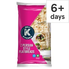 Deli Kitchen Persian Style Plain Flatbreads 2 Pack 180g
