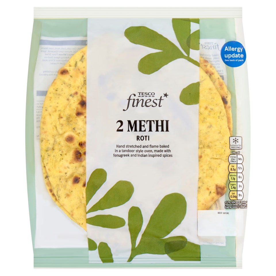 Tesco Finest 2 Methi Roti