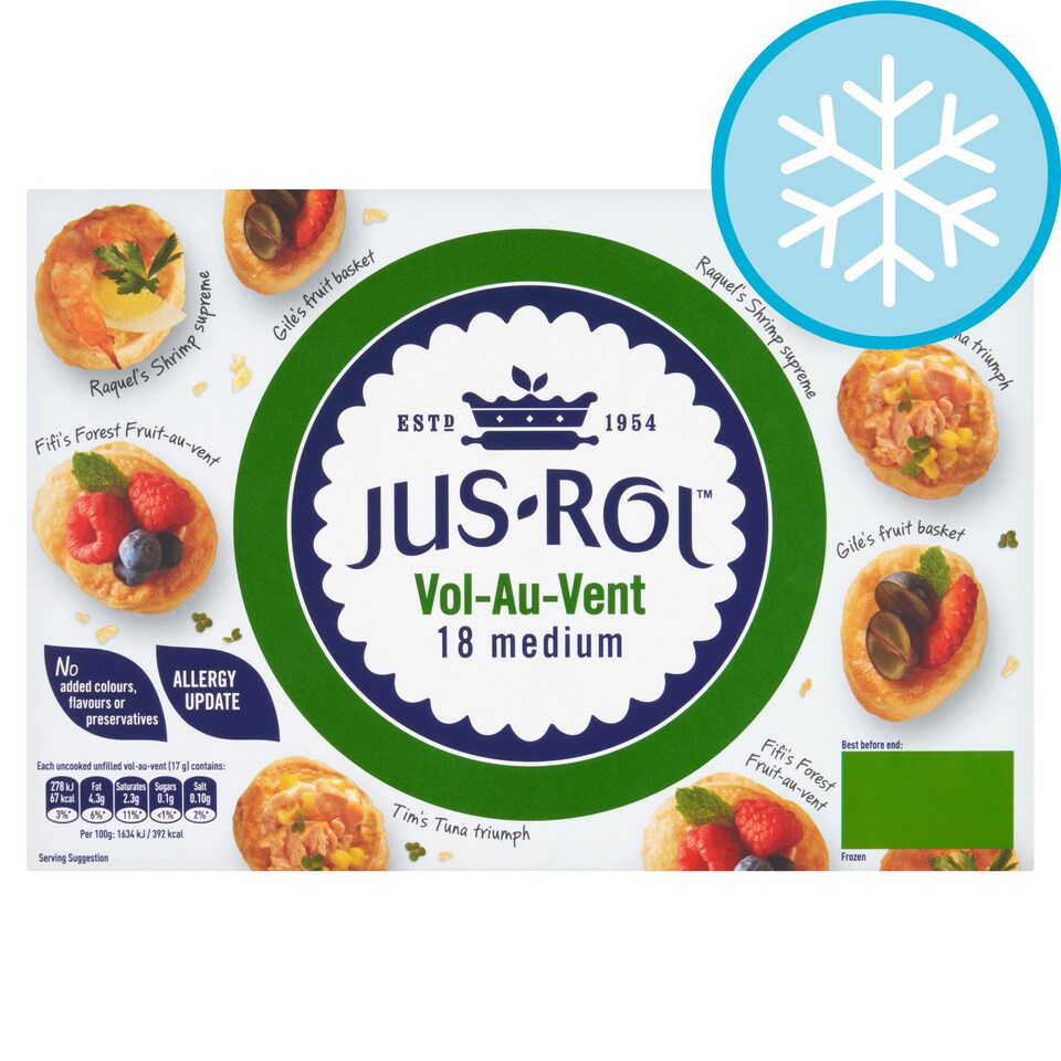 Jus Rol Vol au Vents Medium 313G