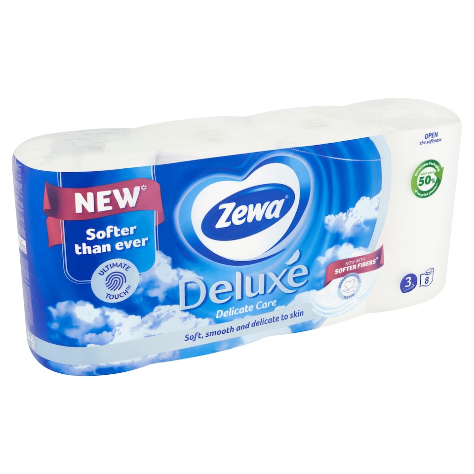 Obrázek 1 pro produkt Zewa Deluxe Delicate Care toaletní papír 3 vrstvý 8 rolí