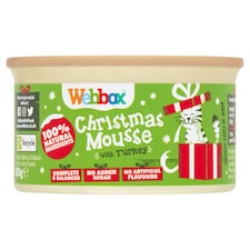 Webbox Christmas Mousse with Turkey Cat food 85g