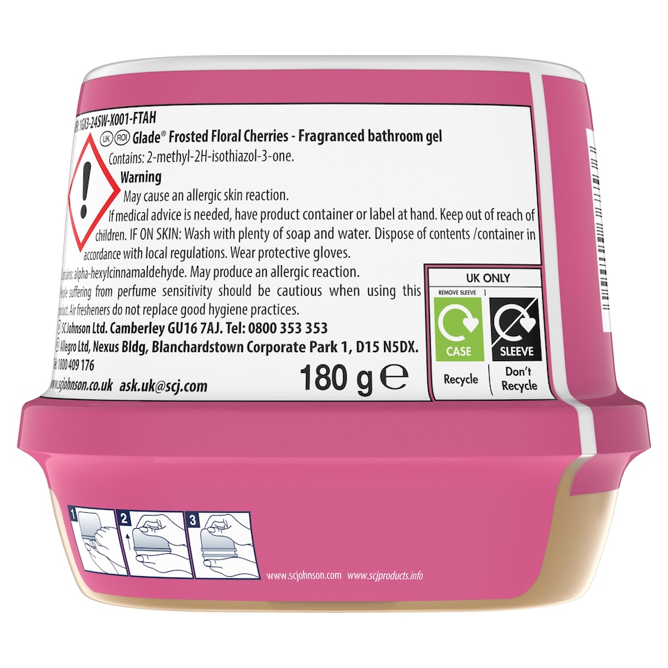 image 1 of Glade Bathroom Gel Frosted Floral Cherries 180g