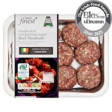 Tesco Finest 8 Italian Style Certified Irish Angus Beef Meatballs 400g