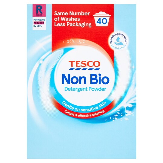 Tesco Non Bio. Detergent Powder 2.6Kg Tesco Groceries
