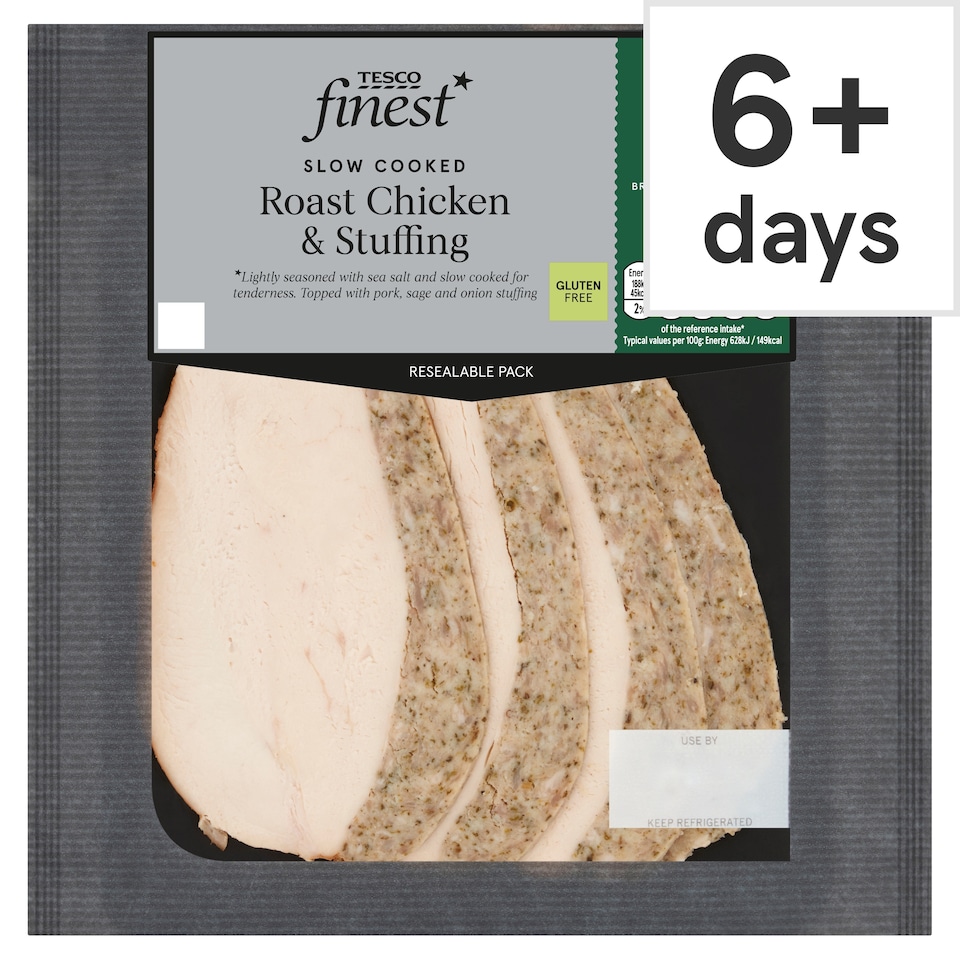 Tesco Finest Roast Chicken Breast with Pork, Sage & Onion Stuffing 120g
