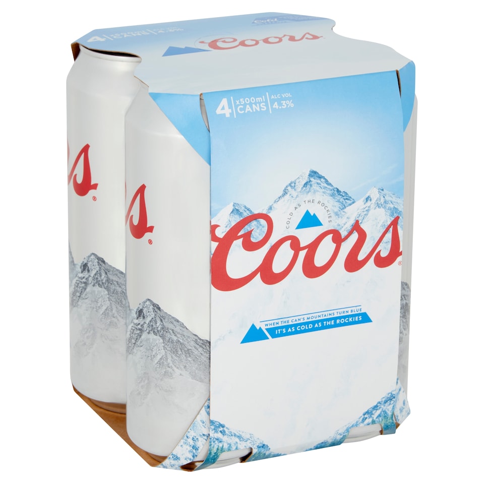 Coors Lager 4 X 500Ml