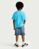 image 3 of F&F Boys Pure Cotton Pocket T-Shirt in Aqua