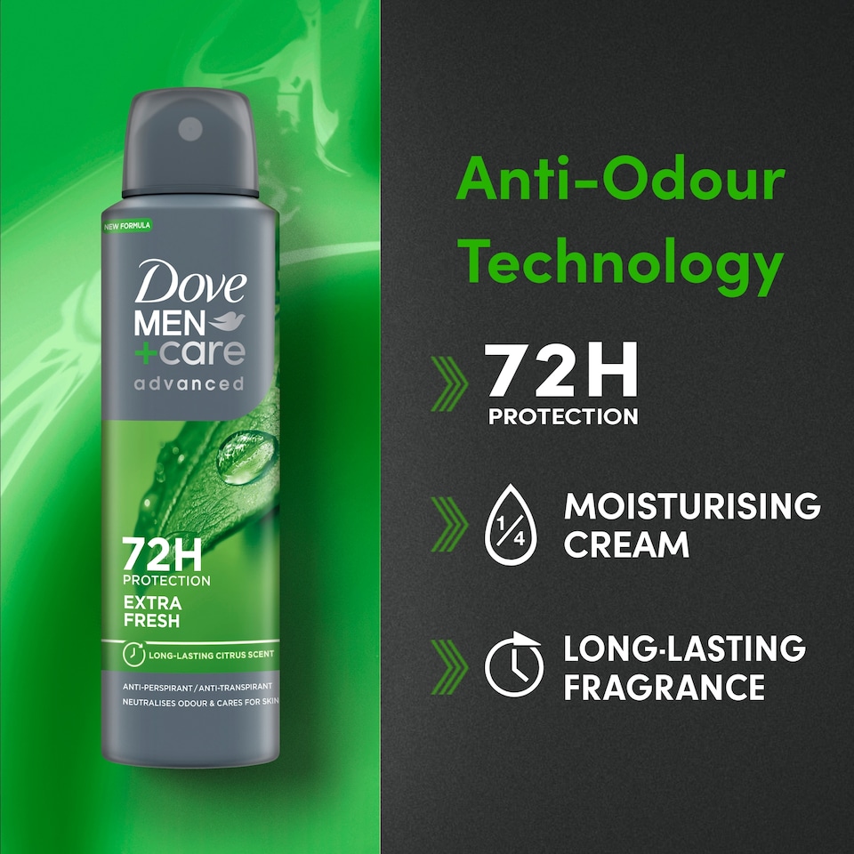 image 1 of DOVE Men+care advanced anti-perspirant spray extra fresh 150 ml