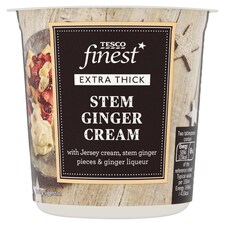 Tesco Finest* Stem Ginger Extra Thick Cream 250Ml
