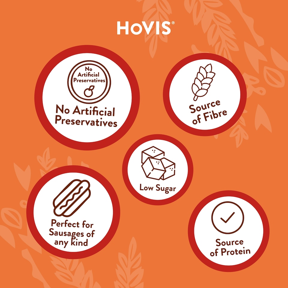 image 1 of Hovis Premium Hot Dog Rolls 4 Pack
