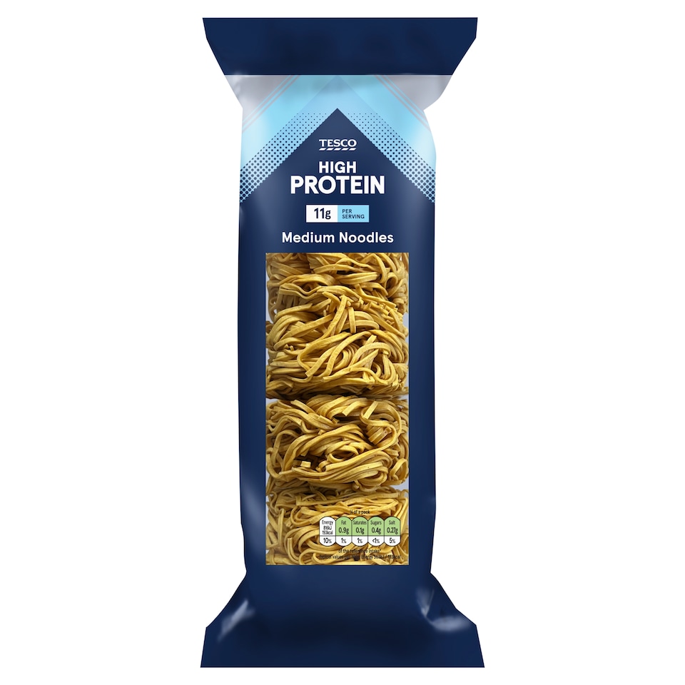 Tesco High Protein Medium Noodles 250g