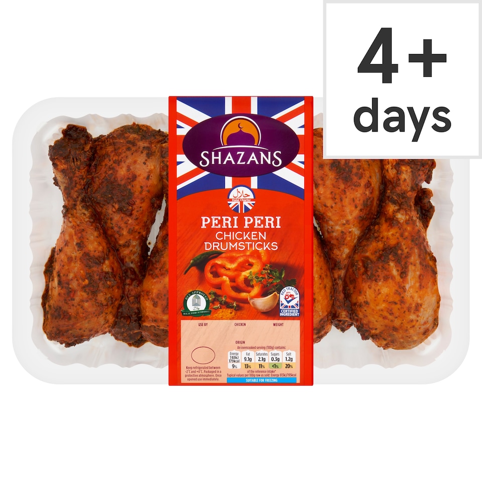 Shazans Peri Peri Chicken Drumsticks 900-1.1kg