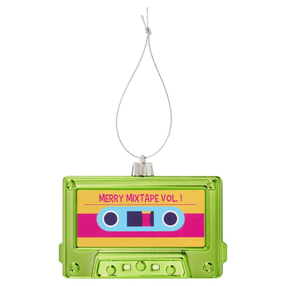 image 1 of Tesco Retro Speaker Hanging Christmas Decoration Assortment