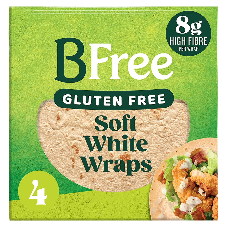 BFree Gluten Free Soft White Wraps 4 x 42g (168g)