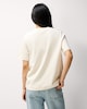 image 4 of F&F Pure Cotton Crew Neck T-Shirt in Cream