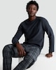 image 1 of F&F Fleece Check Print Long Sleeved Pyjamas in Grey