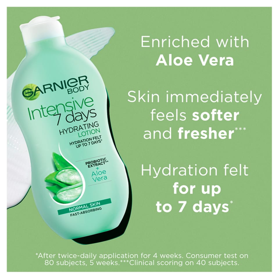 image 1 of Garnier Body Intensive 7 Day Aloe Vera Hydrating Lotion 400Ml