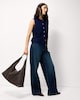 image 2 of F&F Knitted Crew Neck Vest in Navy
