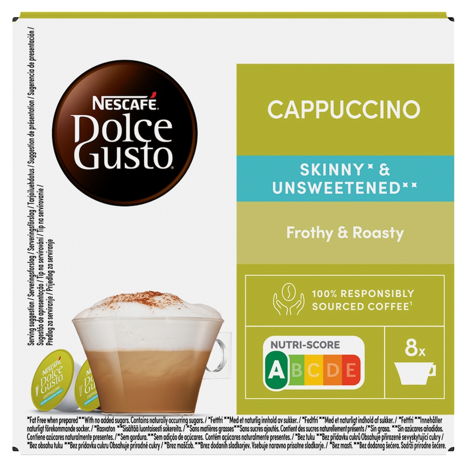image 1 of NESCAFÉ Dolce Gusto Cappuccino Skinny Unsweetened - Coffee in Capsules - 16 pcs