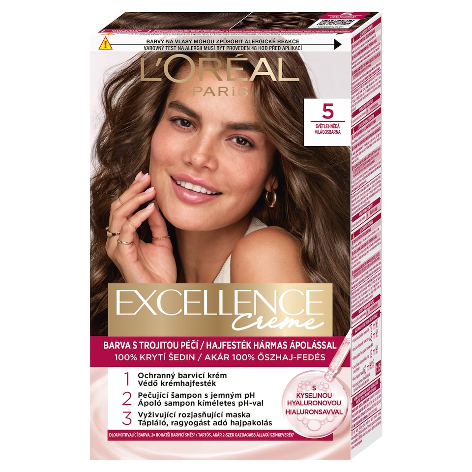 L'Oréal Paris Excellence Creme farba na vlasy 5 svetlá hnedá