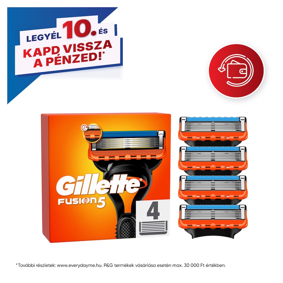 image 1 of Gillette Fusion5 Razor Refills For Men, 4 Razor Blade Refills