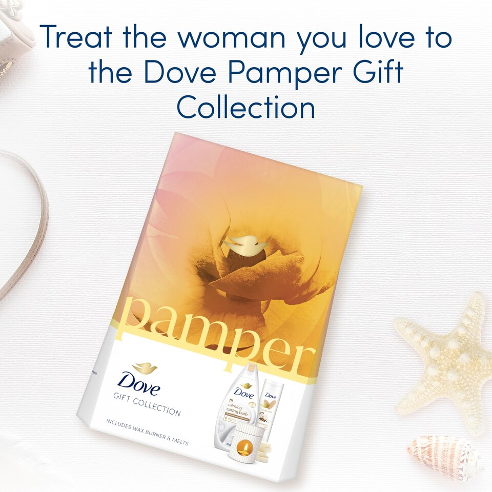 image 1 of  Dove Pamper Collection with Wax Burner & Melts Gift Set