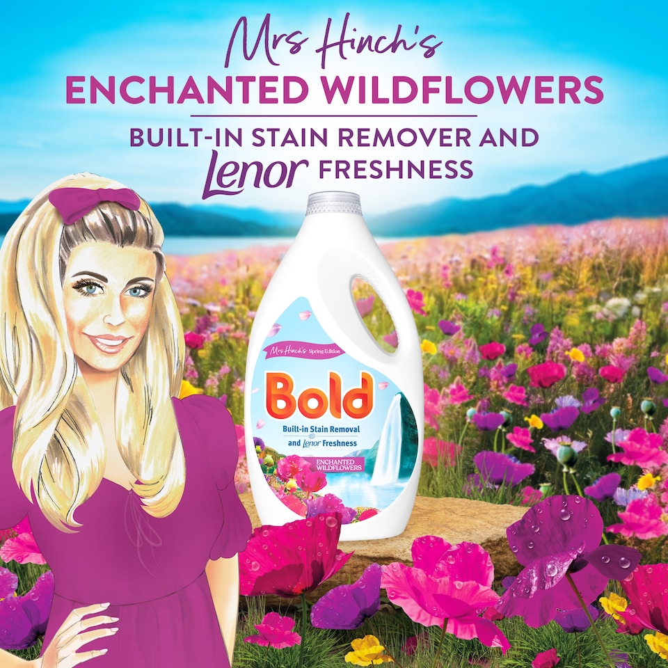 image 1 of Bold Laundry Detergent Liquid Enchanted Wildflowers 2.17L