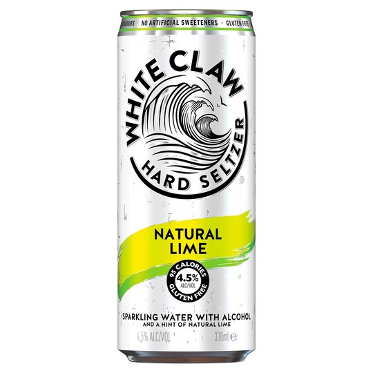 White Claw Hard Seltzer Natural Lime 330Ml Tesco Groceries