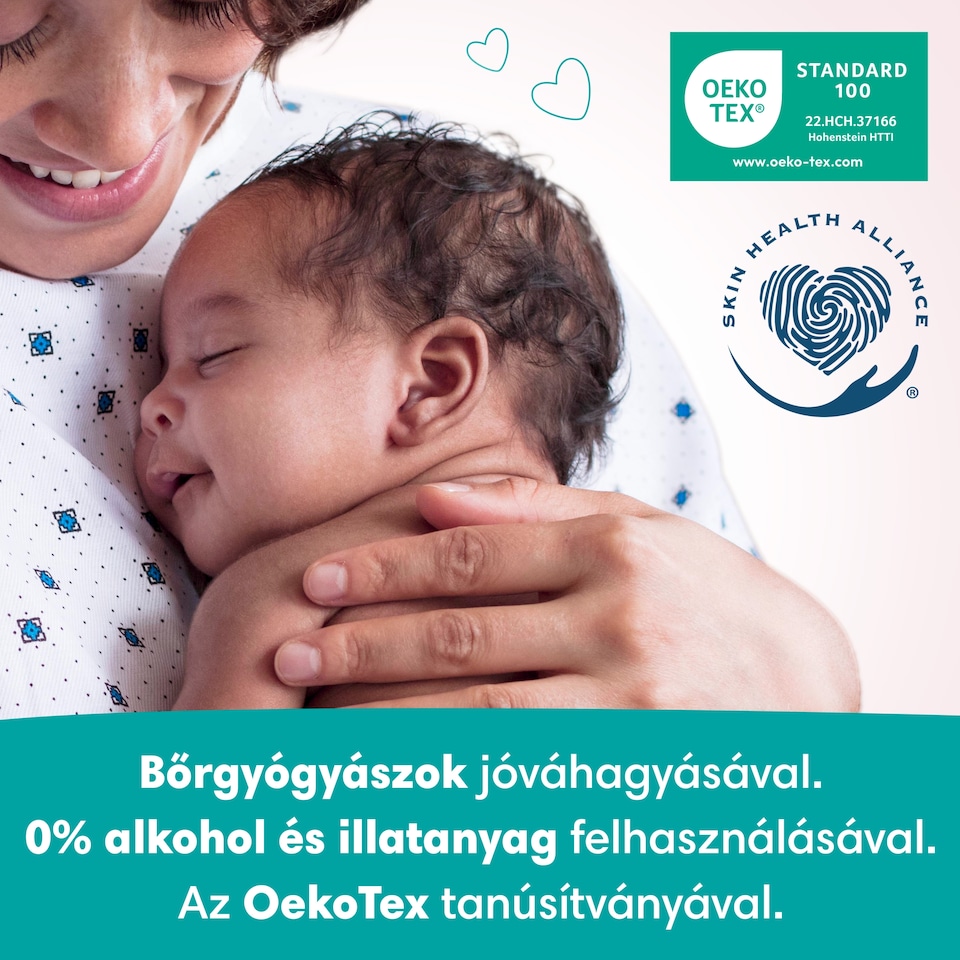 Pampers Sensitive Nedves Törlőkendő, 3 csomag = 156 db Törlőkendő  1. kép