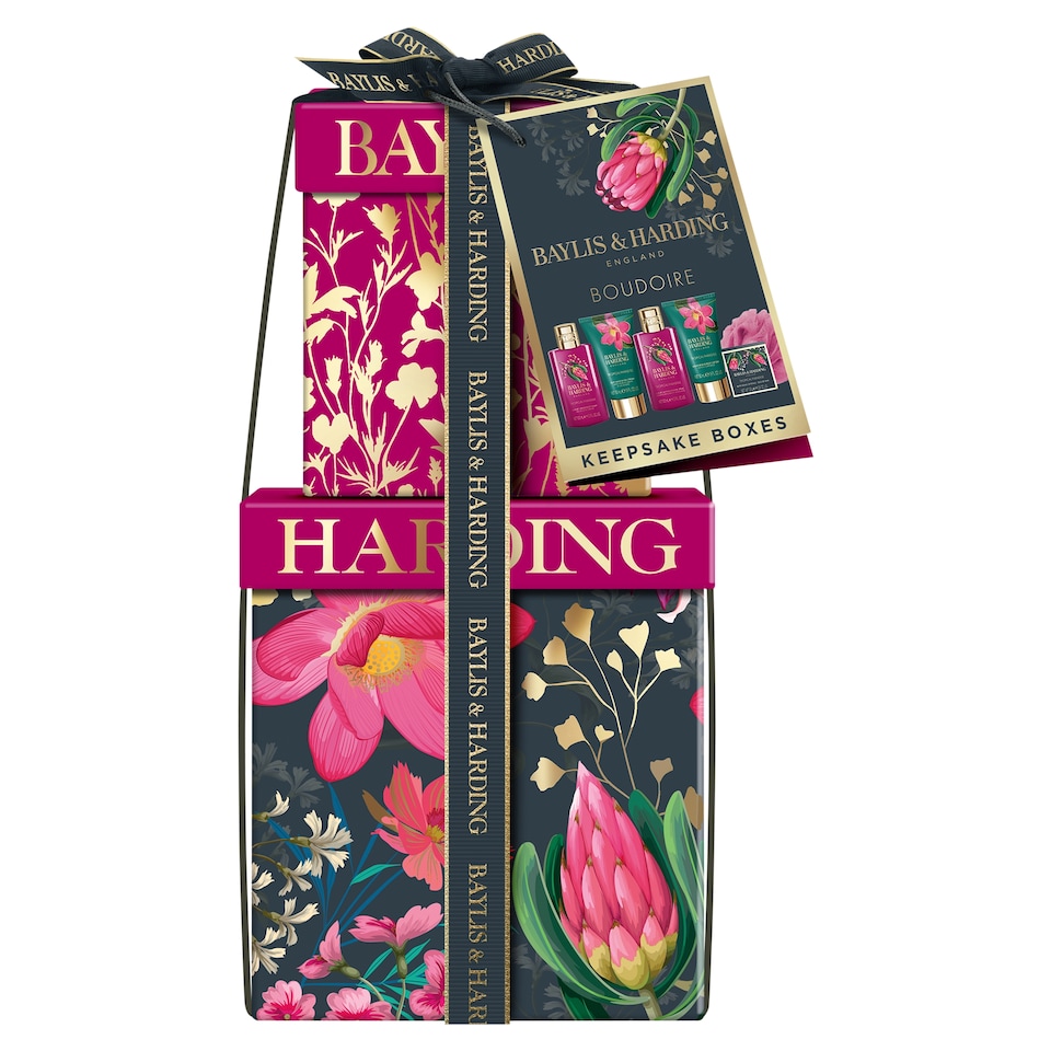 image 1 of Baylis & Harding Boudoire Keepsake Boxes Gift Set