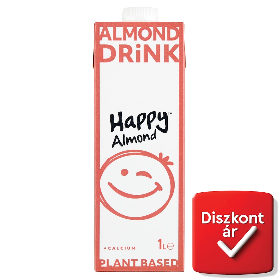 Happy Almond UHT mandula ital kalciummal 1 l  1. kép