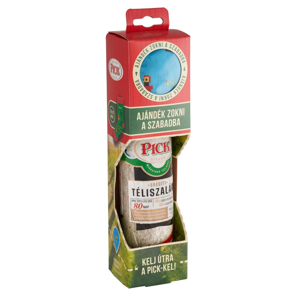 PICK eredeti téliszalámi + ajándék zokni 400 g