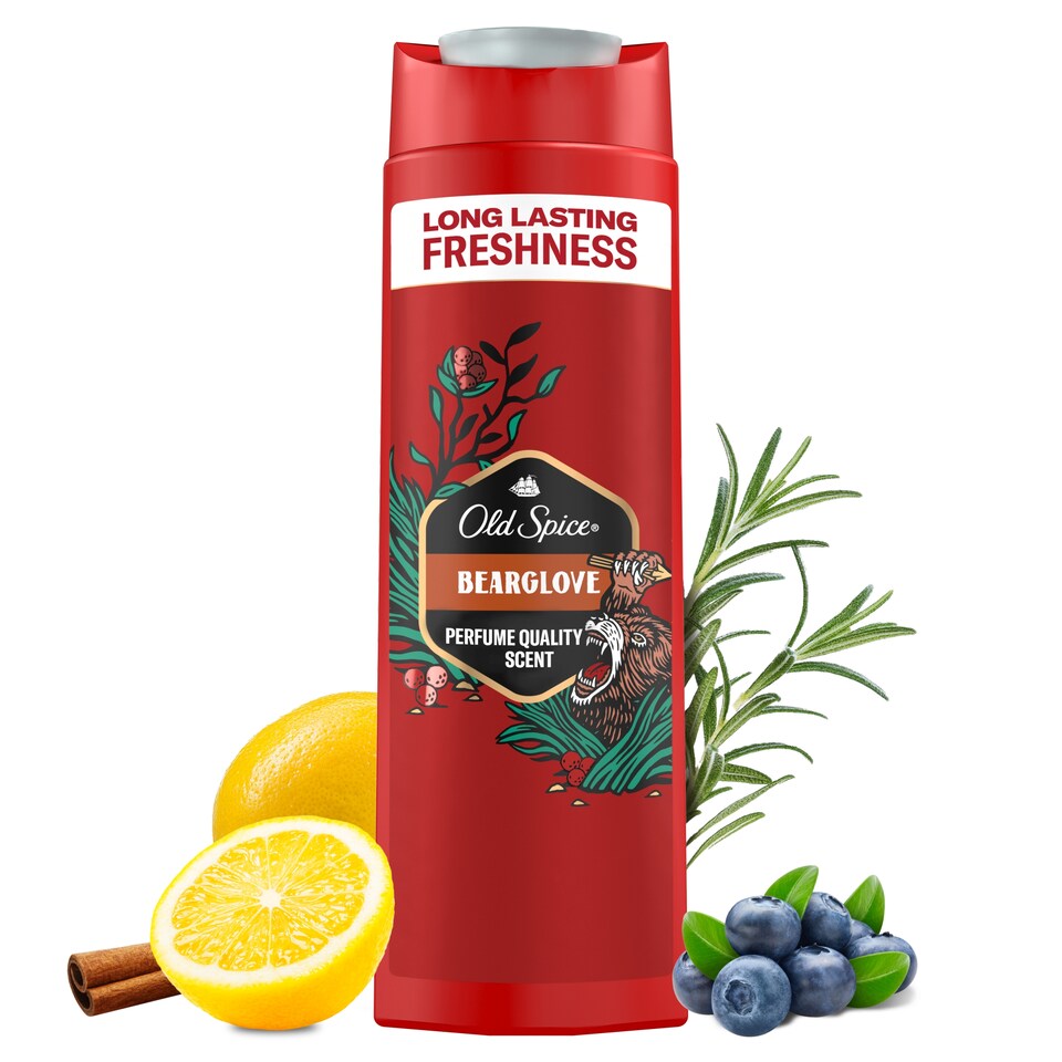 image 1 of Old Spice Bearglove Men’s Shower Gel & Shampoo 400ml Multi-Use 3-in-1 Hair-Face-Body Wash