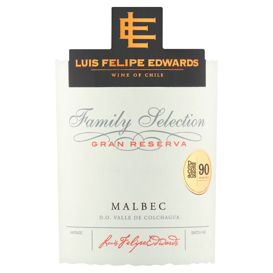 image 1 of Luis Felipe Edwards Malbec 75Cl
