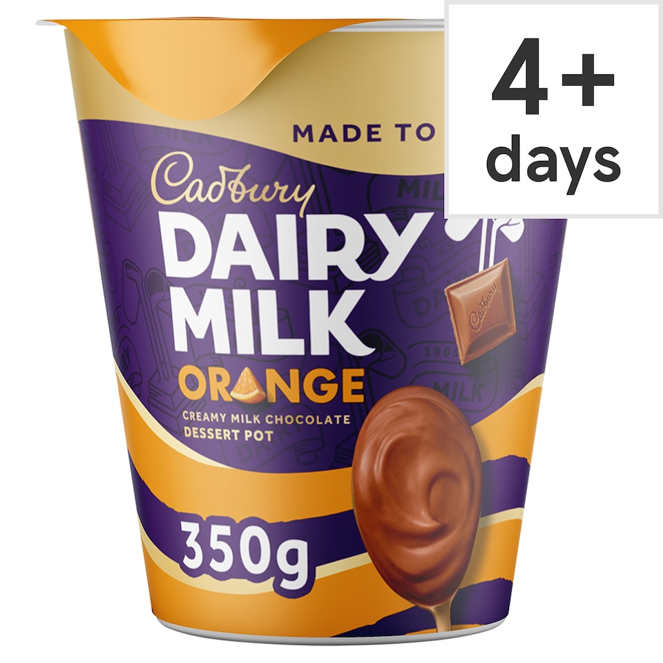 Cadbury Dairy Milk Chocolate Orange Big Pot Dessert 350g
