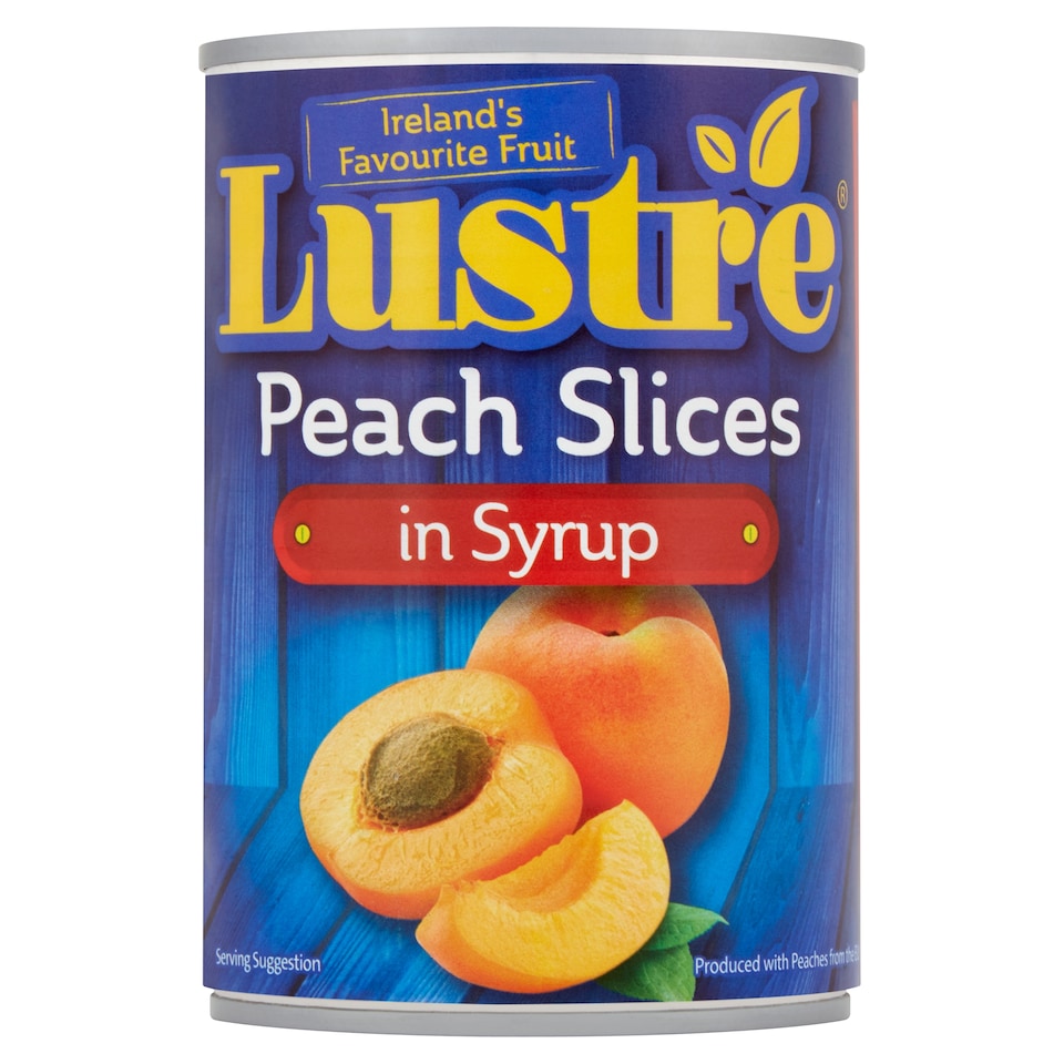 Lustre Peaches In Syrup 410G Canned