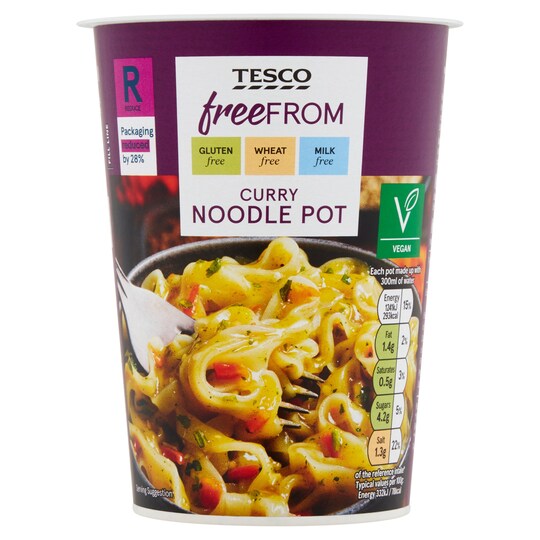 Tesco Free From Curry Noodle Pot 74G Tesco Groceries